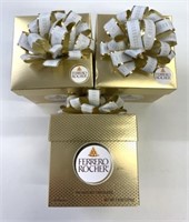 3 Boxes Ferrero Rocher Hazelnut Chocolates