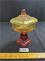 Amberina Candy Dish