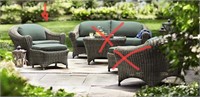 New HD Living Lake Adela Patio Chair&Ottoman Only