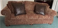 Craft Master Upholstered Sofa w/ Throw