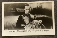 GRETA GARBO: Antique Tobacco Card (1933)