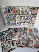 10 Pages of Vintage Baseball Cards