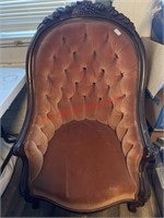 Old Beautiful Tufted Cushioned Statement Chair