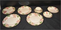 Franciscan Desert Rose Plates, Bowls, And Cup