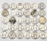 Wash Silver Quarters (30)