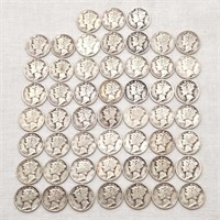 Mercury Silver Dimes (52)