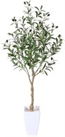 TE6002 Artificial Olive Faux Potted Tree 4FT Tall