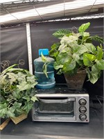 Toaster oven,plants and other