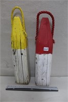 COLORFUL WOODEN BUOYS