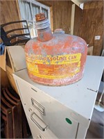 VTG Galvanized Metal Gas Can
