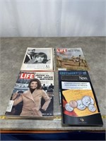 Assortment of Life and Coin Magazines