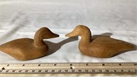 2 Duck Carvings by Allan B Kitchen Small