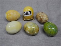 Six Marble Eggs