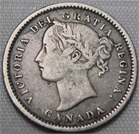 Canada 10 Cents 1870 Wide 0