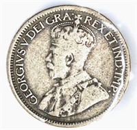 Silver 1913 Canada 10¢ Coin