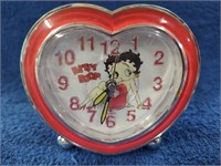 Betty Boop Heart Clock - 4" x 5"