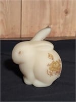 Fenton handpainted rabbit