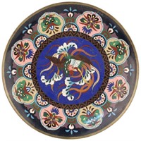 Chinese Enamel Plate with Phoenix