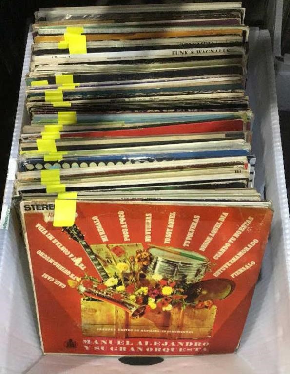 Bin of Assorted Records