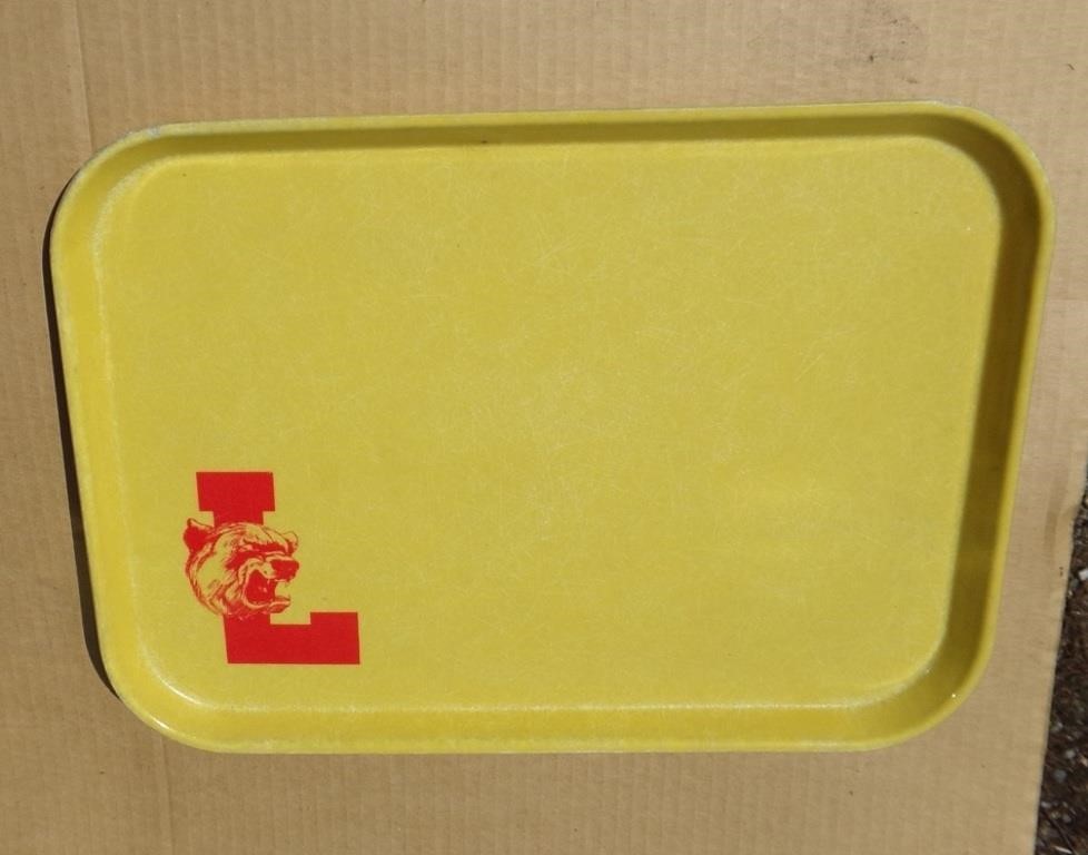 Vintage Logan High School Lunch Tray 12" X 16"