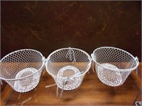 3 Metal Baskets