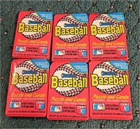 Donruss Baseball 6 Packs of Cards