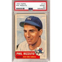 1953 Topps Phil Rizzuto Psa 2.5