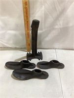 Malleable Cobbler Shoe Molds and Stand