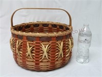 Vintage Hand Made 12" Multi-Color Basket