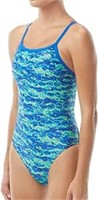 Size 34 TYR Womens Lite Maxfit Swimsuit, Electro