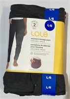 Lolë Ladies Lounge Pants Large ( Dark Grey &