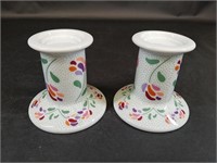 Set of Two Germaine Monteil clCandlestick Holders