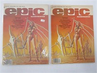 7 EPIC ILLUSTRATED MAGAZINES, 1980-1986