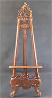 Vintage Reproduction Hand Carved Mahogany Easel