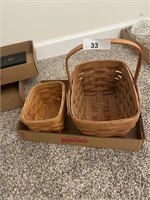 (2) Longaberger Baskets