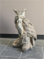 Large Horned Owl Statue