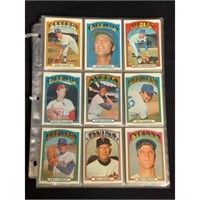 (180) 1972 Topps Baseball Cards