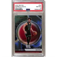 2022 Recon Derrick White Holo Red Psa 8 12/199