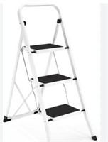 Soctone 3 Step Ladder, Lightweight Folding Step