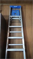 Werner 8' Aluminum Step Ladder, 3' Aluminum Step