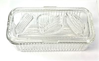 Federal Glass Embossed Refrigerator Box 9" x 5"