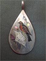 Native American Pendant Sterling Silver & Multi