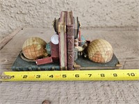 Globe and Books Vintage Theme Book Ends