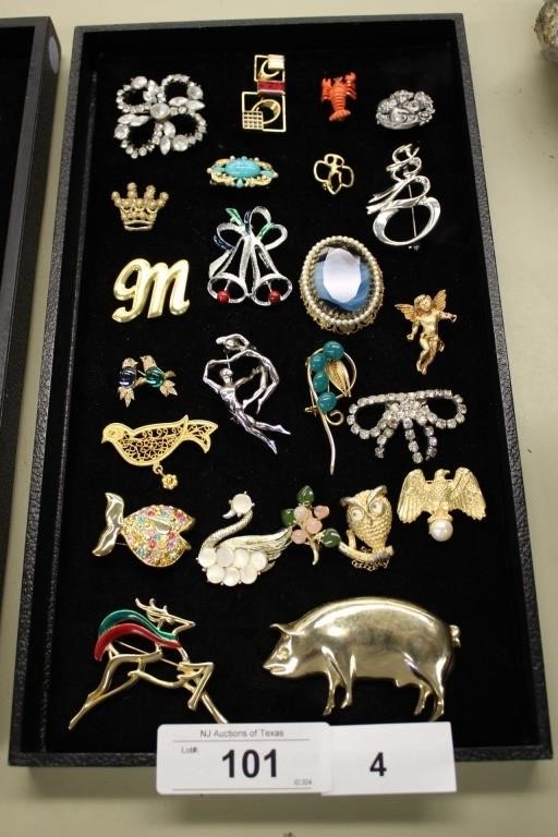 23PC COLLECTION OF BROCHES