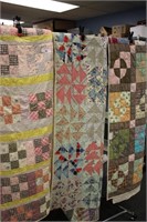 SET OF 3 HAND STITCHED CRAFTER QUILTS