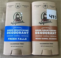 Dr. Squatch Men's Natural Deodorant, 2pk