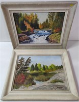 2 Framed Scenery Paintings
