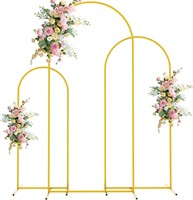 New $110 Arch Backdrop Stand Set of 3 Gold Metal