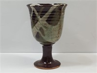 Studio Pottery Goblet Signed by Artist
