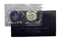 1974 Eisenhower Uncirculated Silver Dollar "Blue I
